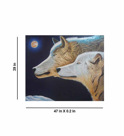 Wolf and the Moon - Wall Decor - 3
