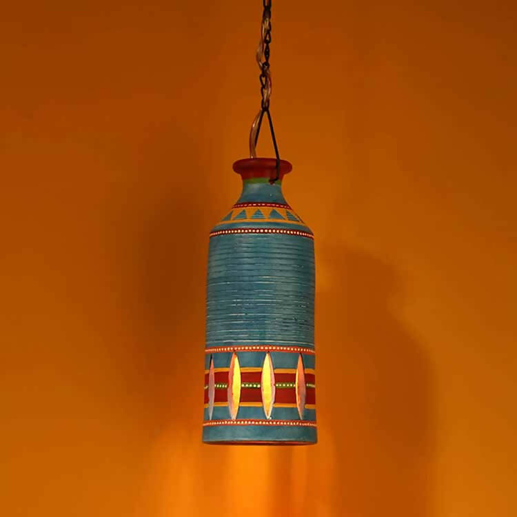 Roma-C Terracotta Pendant Lamp in Azure Blue - Decor & Living - 1