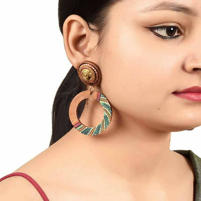 Life's Circle Handcrafted Earrings (Green) - Fashion & Lifestyle - 2
