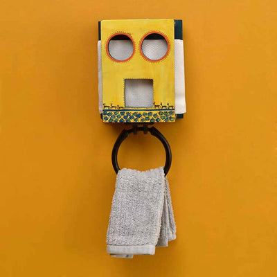 Robo Face Towel Hanger (6x2.5x7") - Storage & Utilities - 1