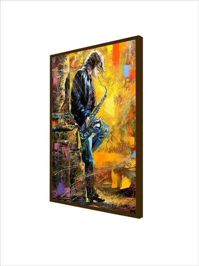 A Young Man Playing a Saxophone - Wall Decor - 3