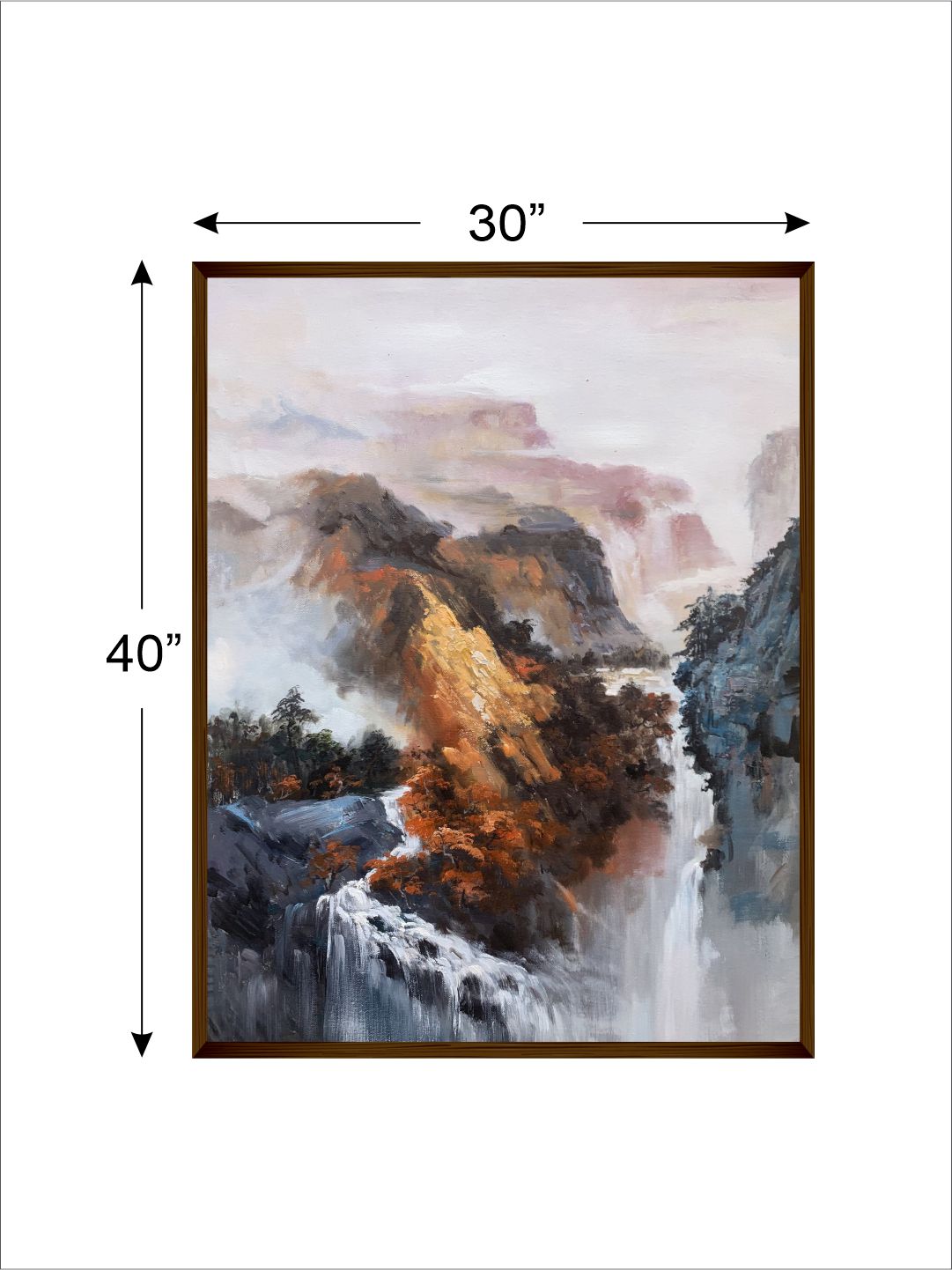 Large Waterfall Landscape - Wall Decor - 4