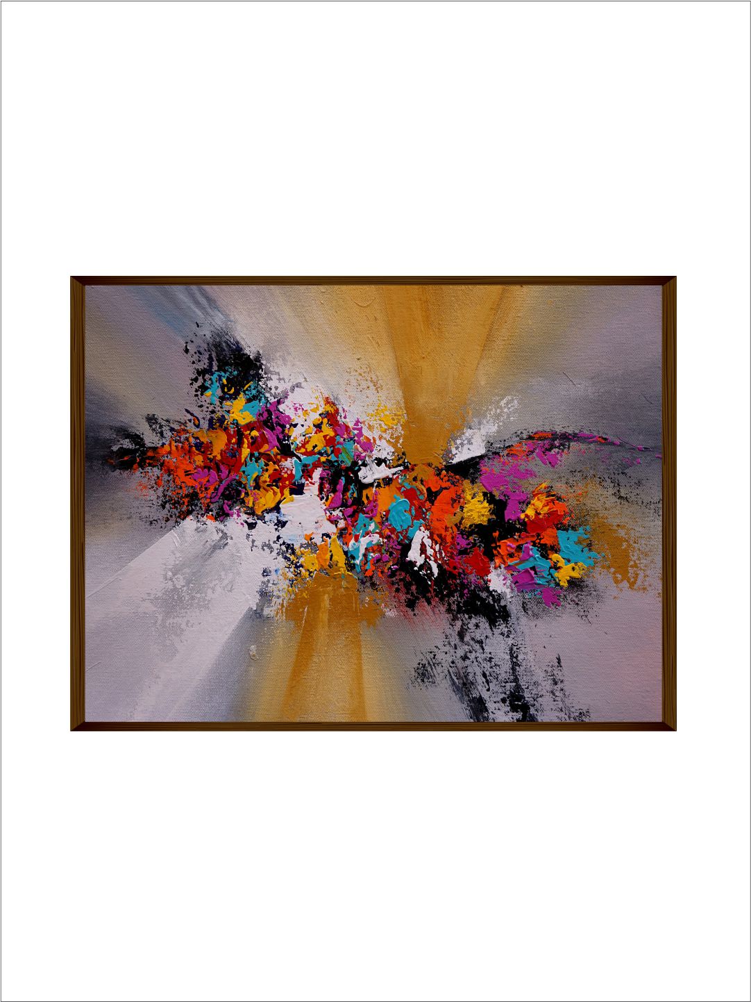Splatter Multicolor Abstract Art - Wall Decor - 2