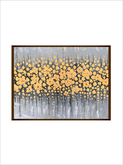 Golden Acrylic Flowers - Wall Decor - 2