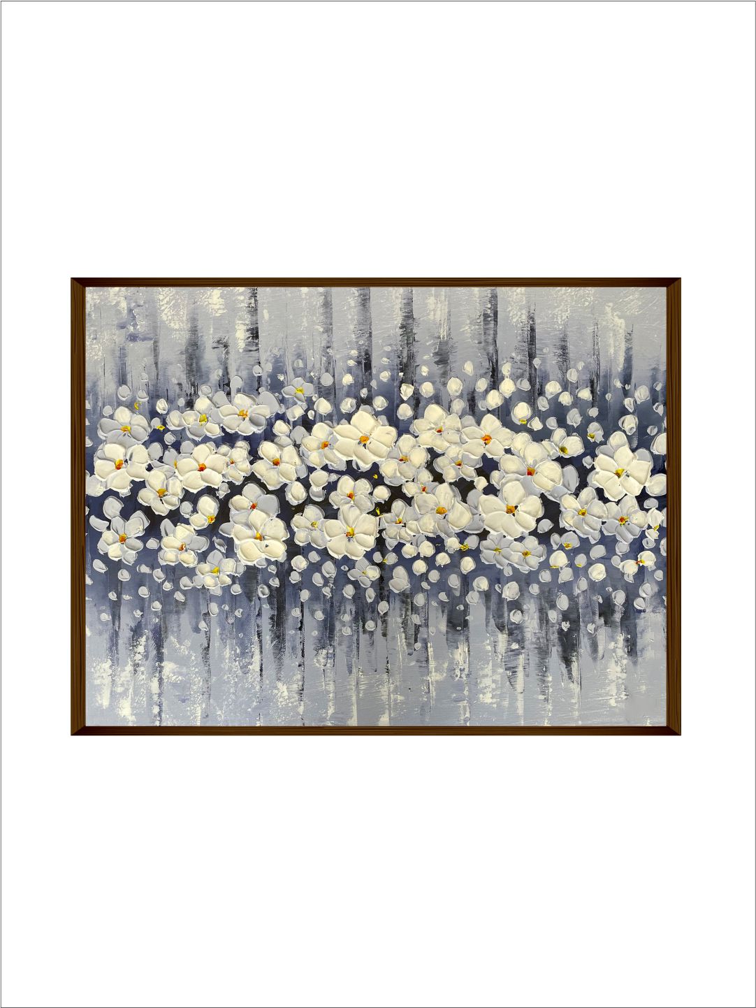 White Acrylic Flowers - Wall Decor - 2