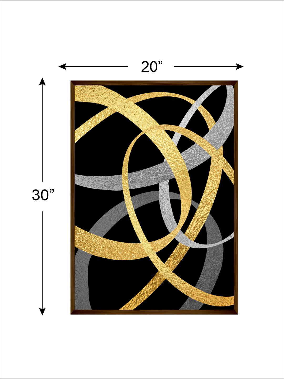 Geometric Black Golden - Wall Decor - 4