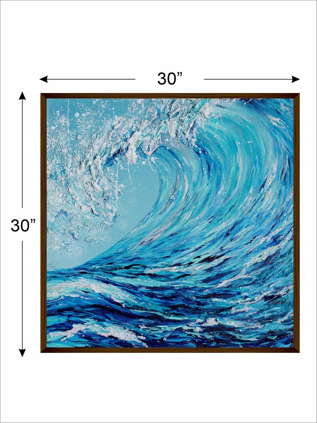 Ocean Waves Abstract - Wall Decor - 4