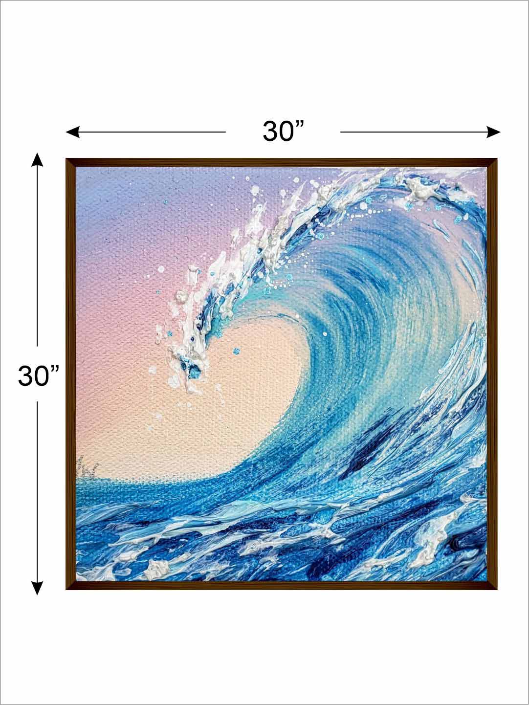 Ocean Waves Abstract - Wall Decor - 4