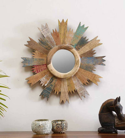 Cartwheel Mirror (18in x 1in x 18in) - Home Decor - 1