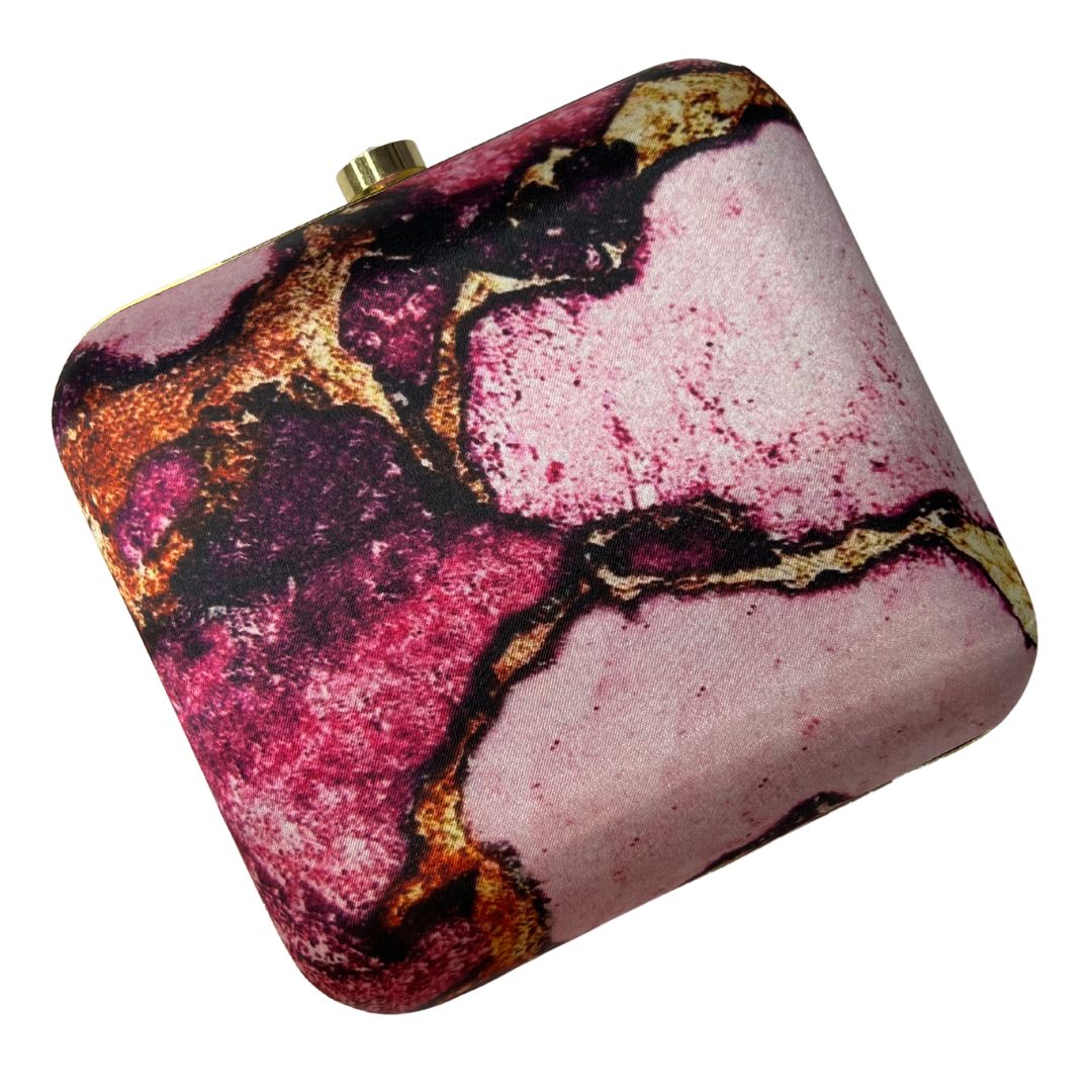 Pink Marble Square Clutch - Fashion & Lifestyle - 4