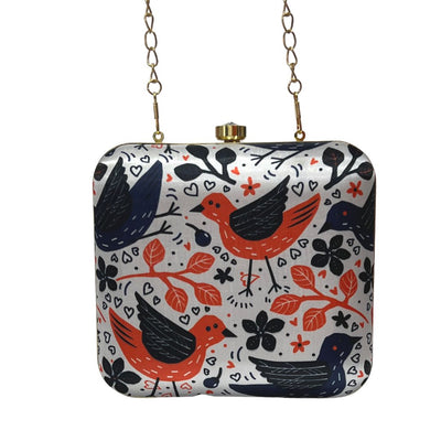White Forest Square Clutch - Fashion & Lifestyle - 3