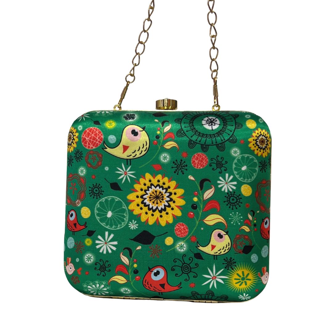 Green Forest Square Clutch - Fashion & Lifestyle - 3
