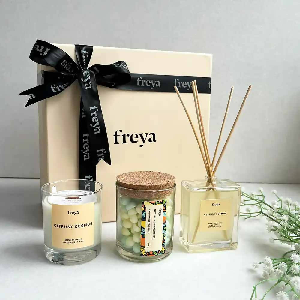 Reed Diffuser, Soy Candle, Wax Melts Gift Set - Home Decor - 3