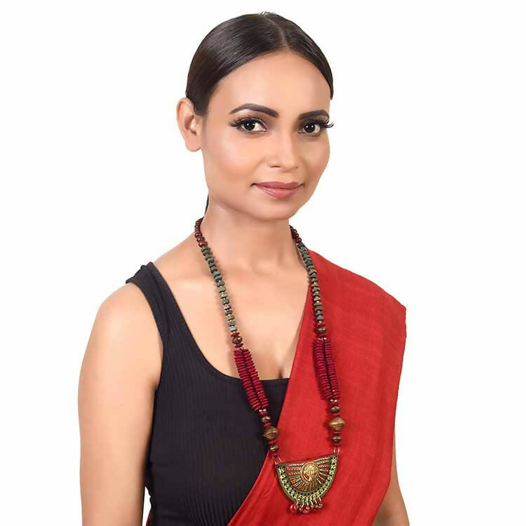The Princess Aura' Handcrafted Tribal Dhokra Necklace - Fashion & Lifestyle - 3