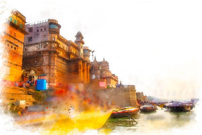 Ghats on the Ganges River, Varanasi 1 - Wall Decor - 2