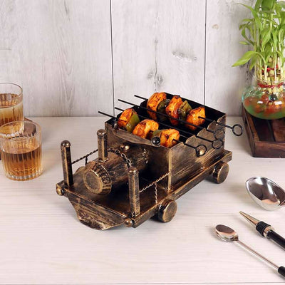 Barbeque Train With Skewers