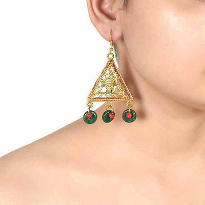 The Trinity Handcrafted Tribal Dhokra Earrings - Fashion & Lifestyle - 2