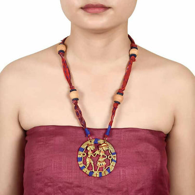 The Tribal Circle Handcrafted Dhokra Necklace - Fashion & Lifestyle - 3