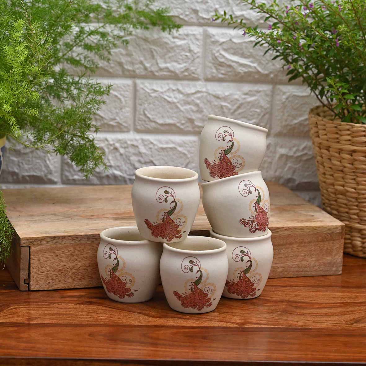 The Wings of Freedom Handmade Kulhad Cups - Dining & Kitchen - 3