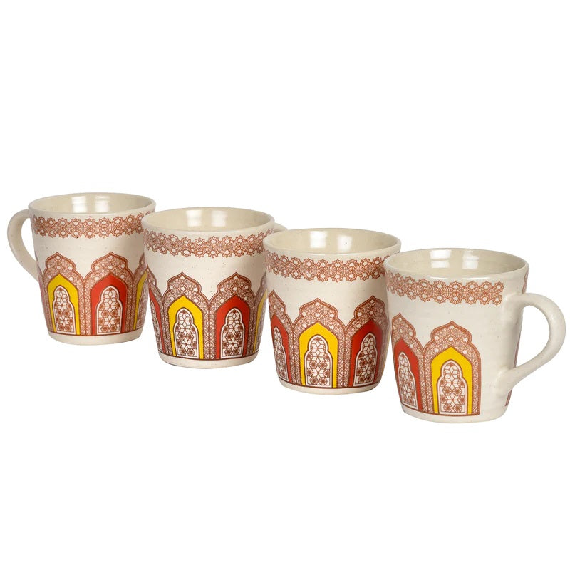 Touch of Regalia Stoneware Ceramic Coffee/Milk Mugs - Dining & Kitchen - 3