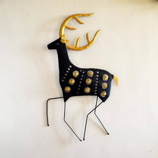 Wrought Iron Tribal Abstract Deer - Wall Decor - 1