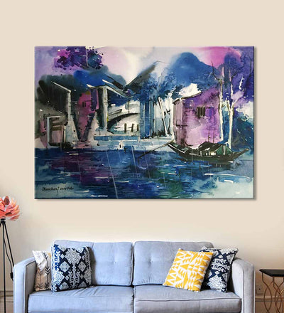 House and a Houseboat - Wall Decor - 1