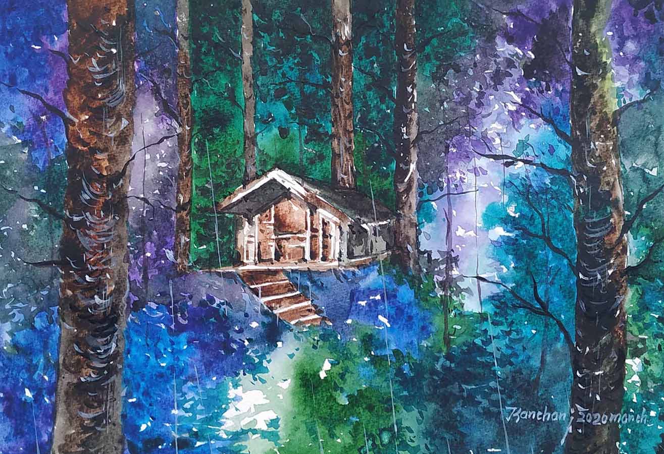 Forest House - II - Wall Decor - 2