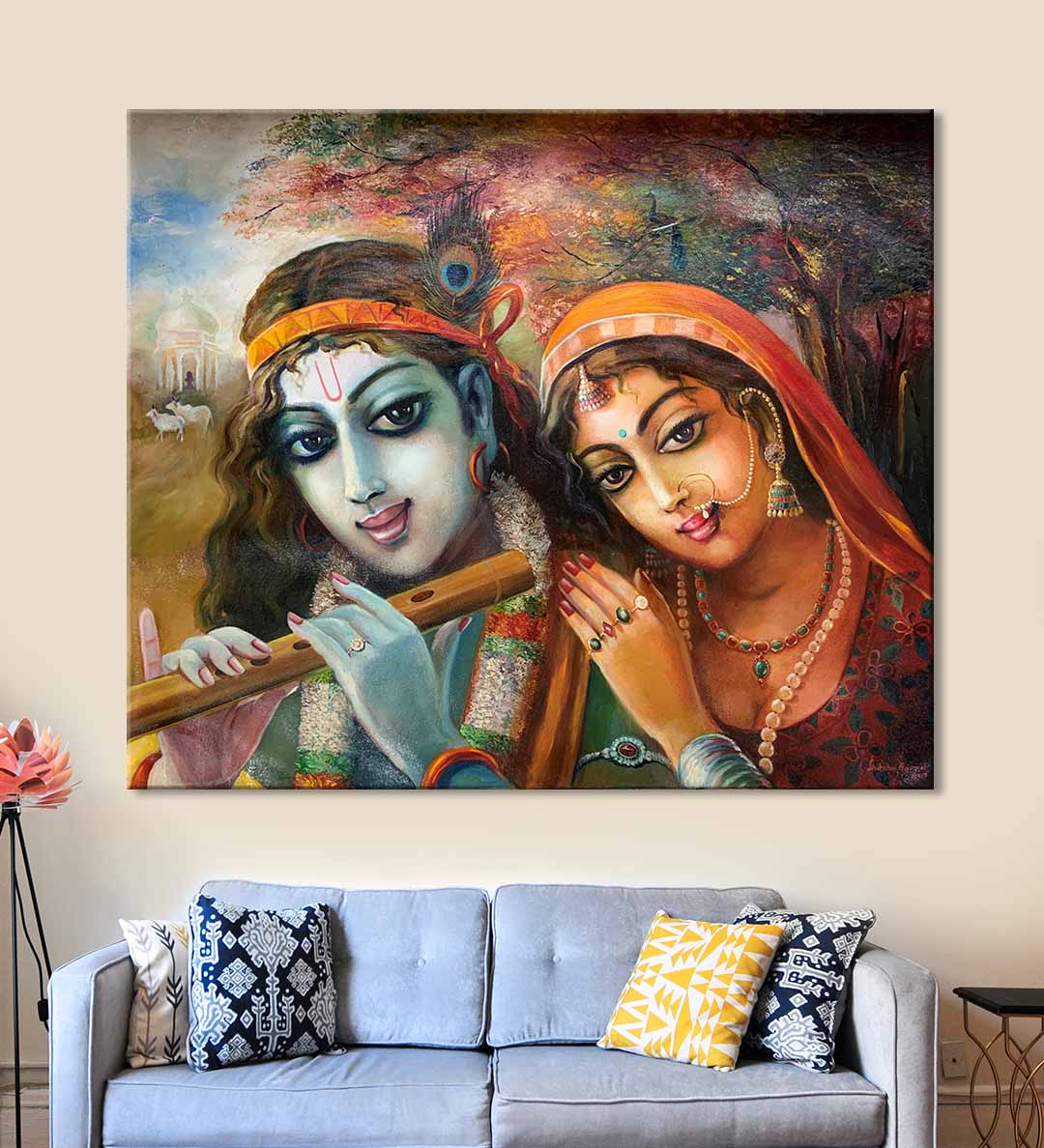Musical Love - Radha Krishna - Wall Decor - 1