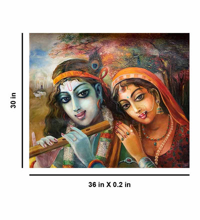 Musical Love - Radha Krishna - Wall Decor - 3