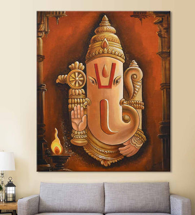 Ganesha in Temple - Wall Decor - 1