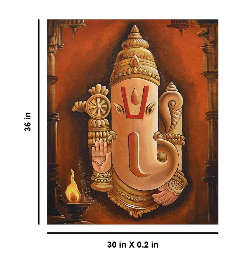 Ganesha in Temple - Wall Decor - 3