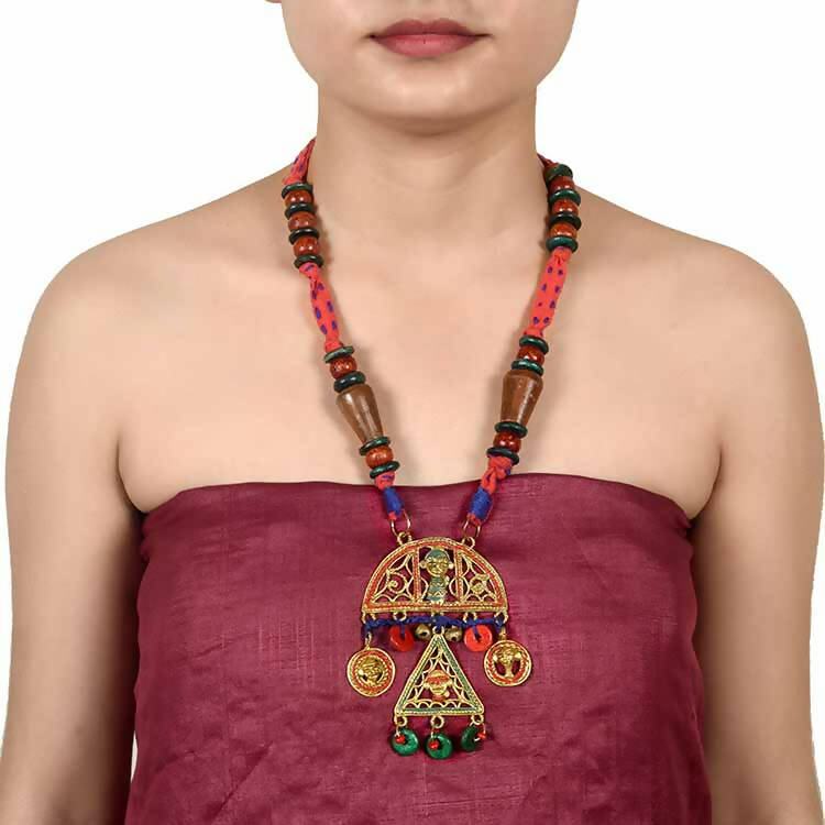 The Royal Family Handcrafted Tribal Dhokra Necklace - Fashion & Lifestyle - 3