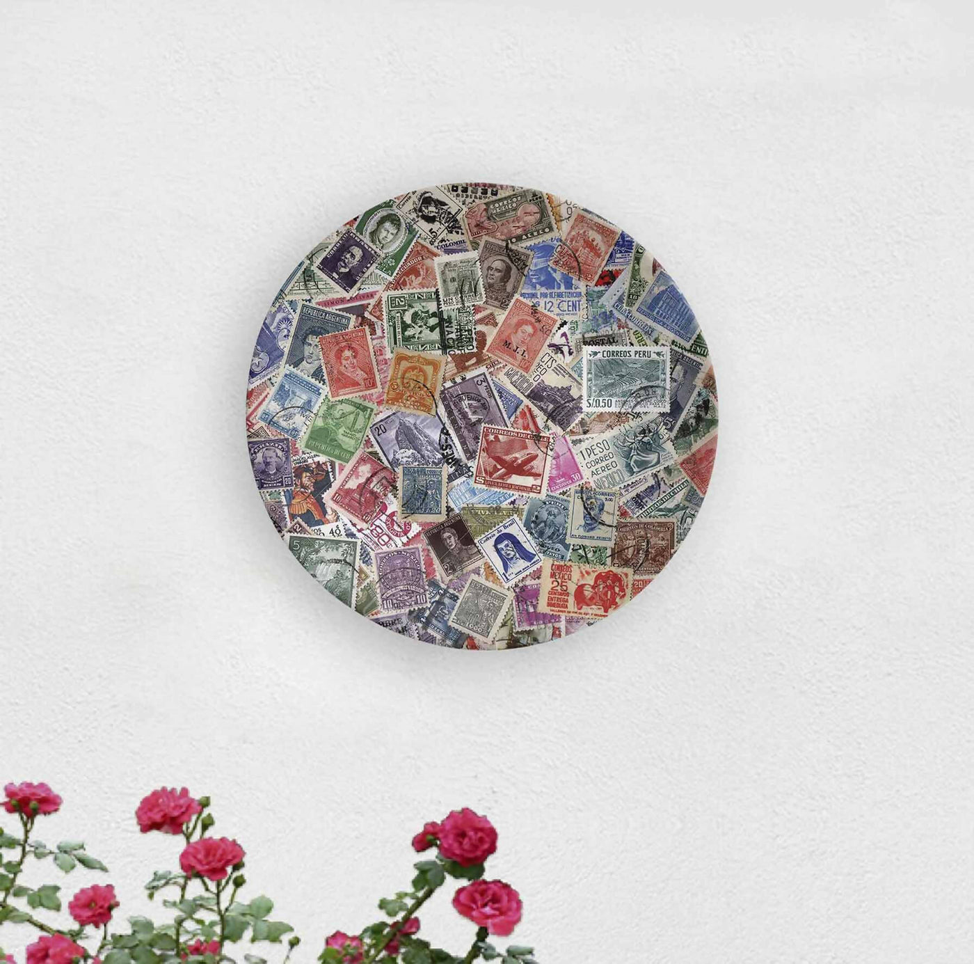 Indian Stamps Decorative Wall Plate - Wall Decor - 1