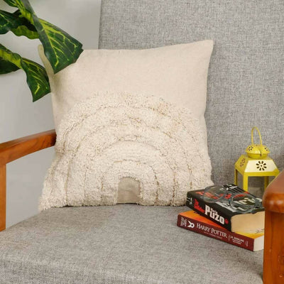 Tufted Cushion Cover Round Concentric Curves - Decor & Living - 1