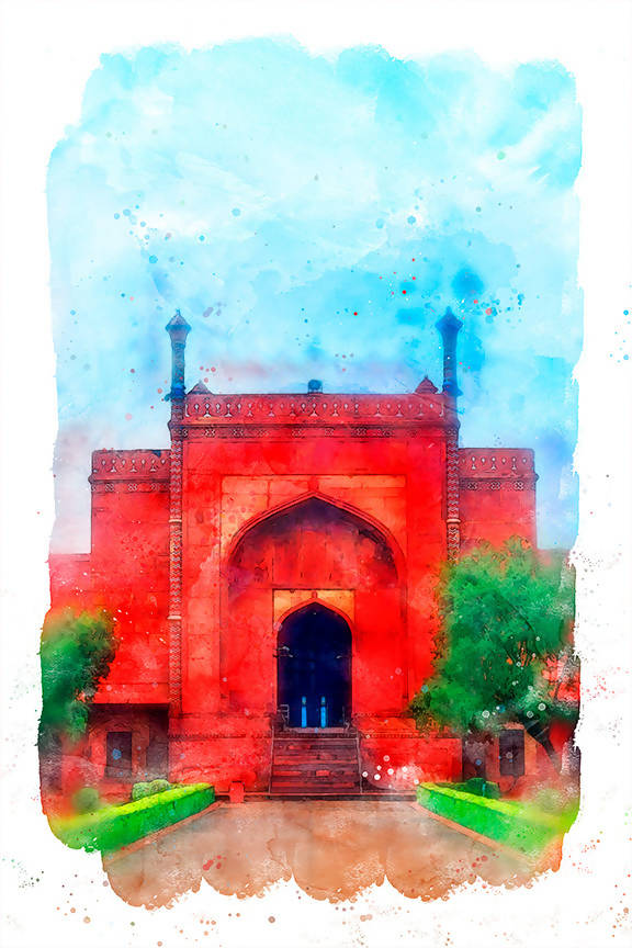 Taj Mahal Gate - The Surrounding Wall 2 - Wall Decor - 2