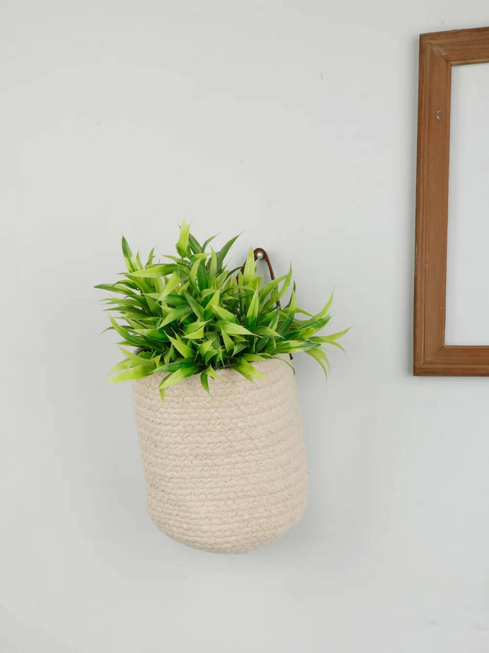 Cotton Plain Basket with Handle - Decor & Living - 1