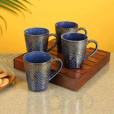 Midnight Blue Coffee Mugs - Set of 4 - Dining & Kitchen - 1