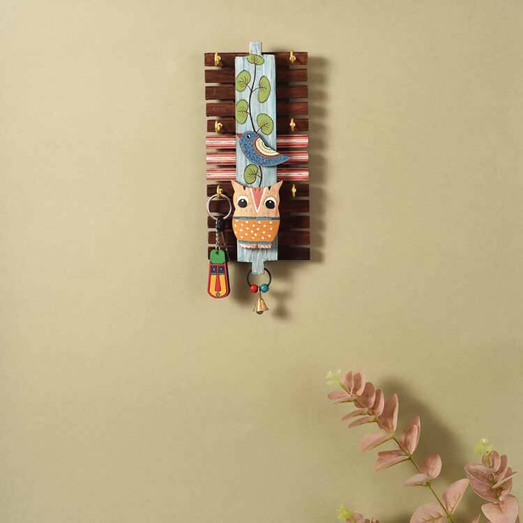 Birds of Nature Key Hanger (12x4.5x2") - Wall Decor - 1