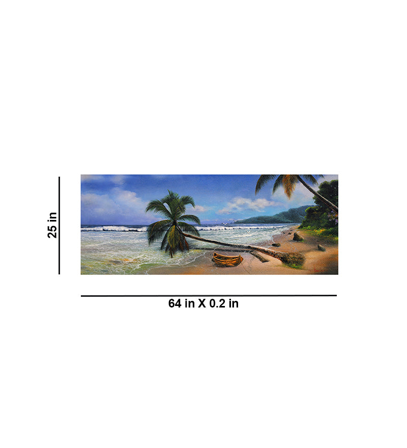 Tropical Beach with Palm Trees - Wall Decor - 3