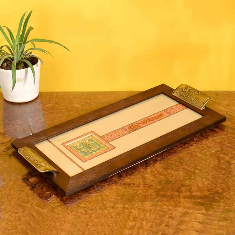 Wooden Rectangle Serving Tray (19 x 8.5 x 1.4") - Dining & Kitchen - 1