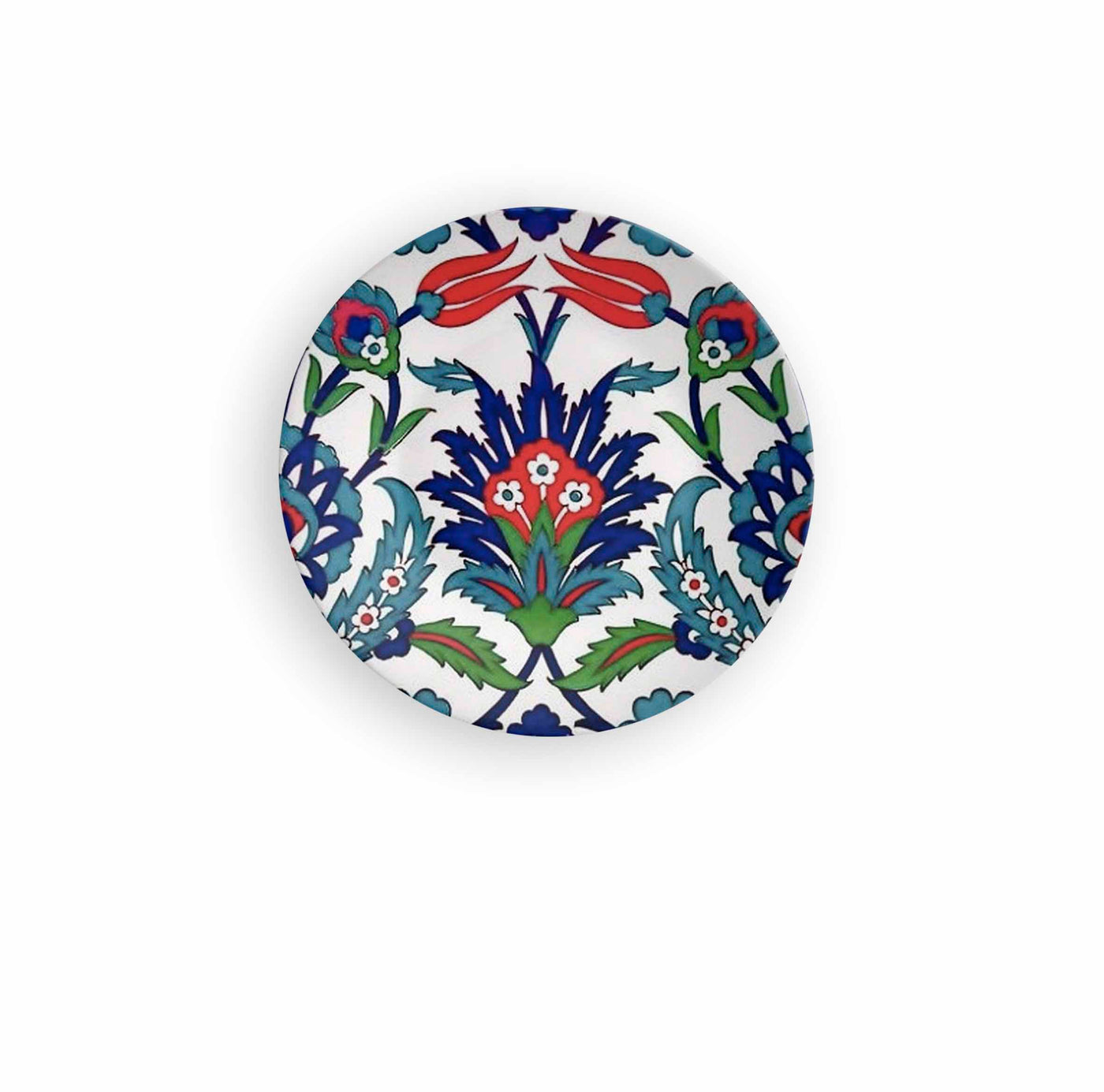 Turkish Flower Within Decorative Wall Plate - Wall Decor - 2