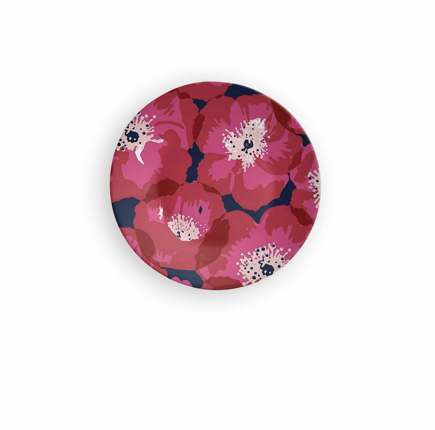 Red American Flower Art Decorative Wall Plate - Wall Decor - 2