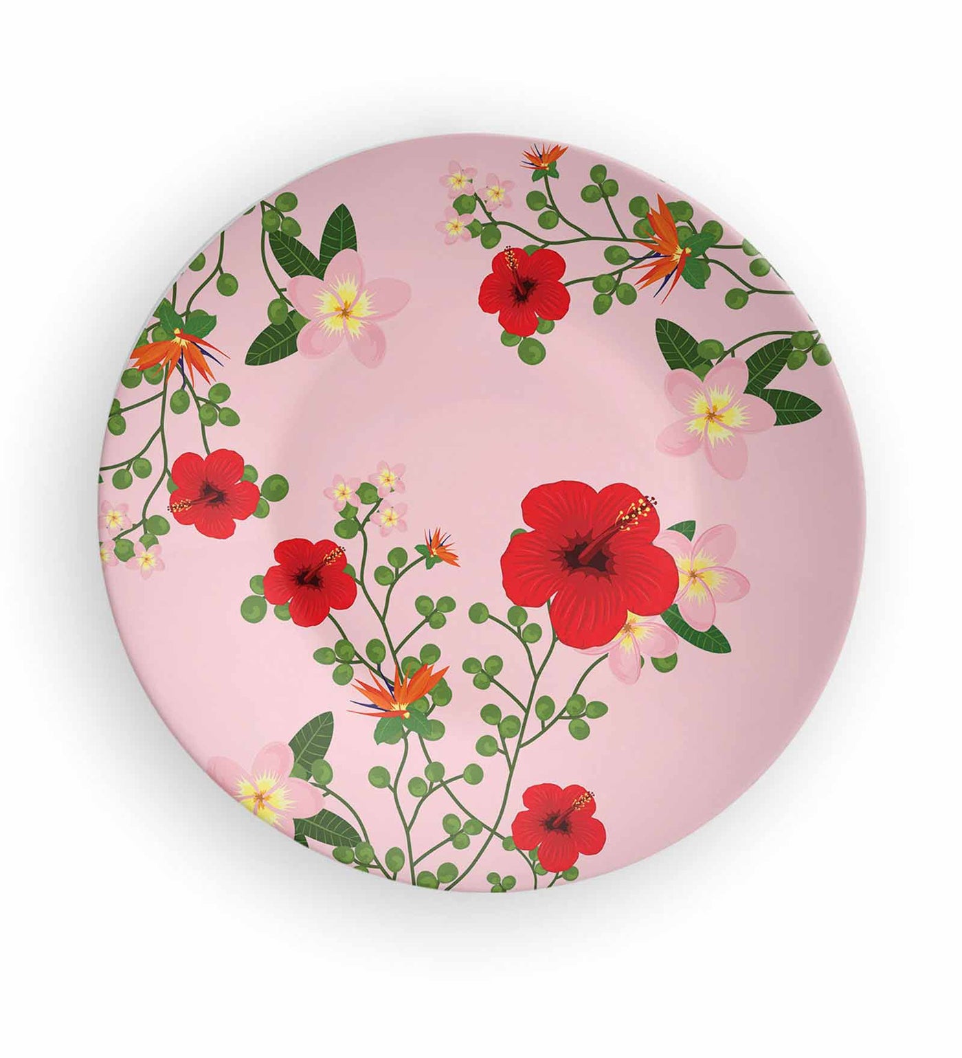 Rich Floral Beauty of Indian Decorative Wall Plates - Wall Decor - 3