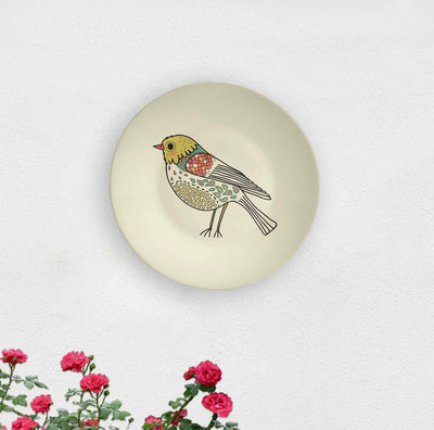 Vintage American Bird & Flowers of Summer Decorative Wall Plates - Wall Decor - 2
