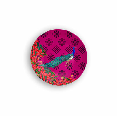 Indian Peacock Decorative Wall Plate - Wall Decor - 2