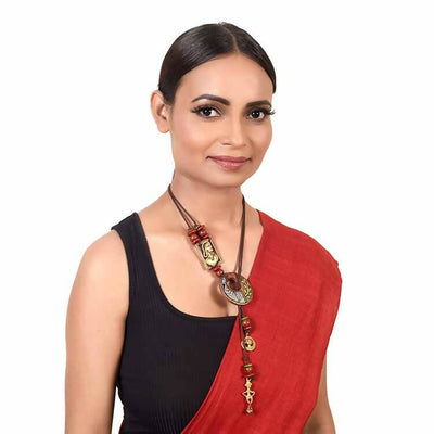 Cleopatra' Handcrafted Tribal Dhokra Necklace - Fashion & Lifestyle - 3