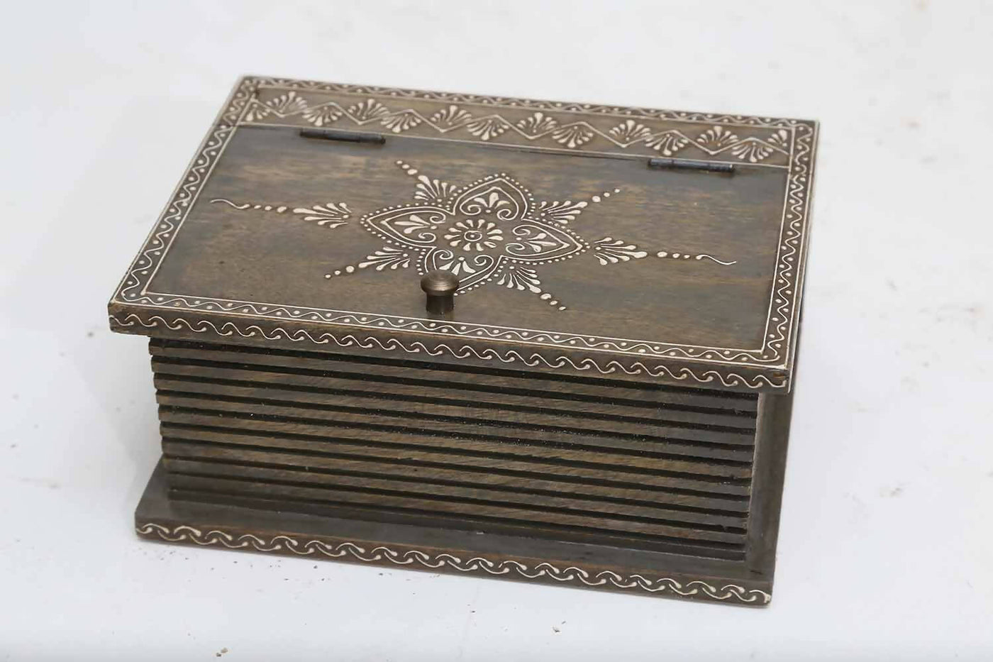 Khepri Wooden Jewellery Box (9in x 7in x 4in) - Furnishing & Utilities - 1