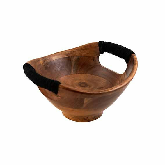 Serving Bowl Wooden Boat with Rope M - Dining & Kitchen - 2