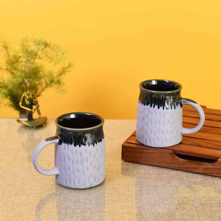 Spotted Sand Coffee Mugs - Set of 2 (5x3x4") - Dining & Kitchen - 1