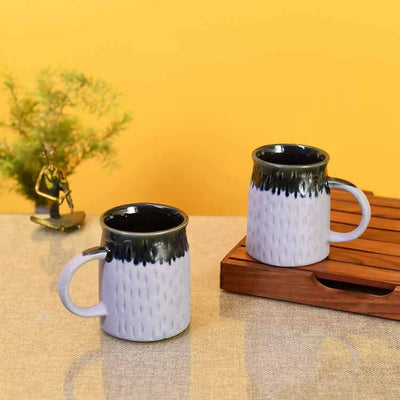 Spotted Sand Coffee Mugs - Set of 2 (5x3x4") - Dining & Kitchen - 1